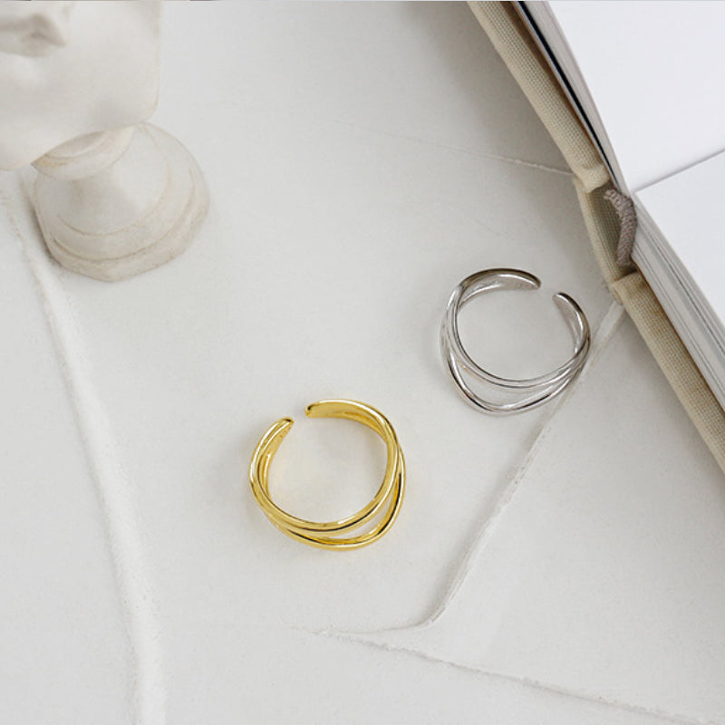 Amebelle® - Minimalist Double Tiered Ring