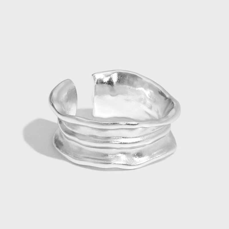 Amebelle® - Pleated Textured Ring