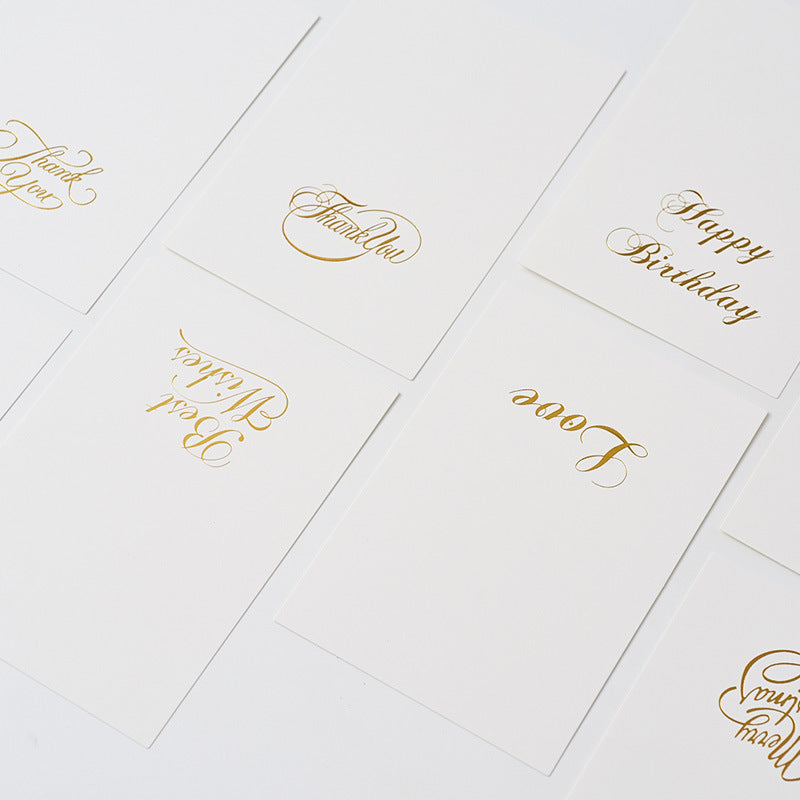 Minimalist Greeting Cards (Hand-stamped)