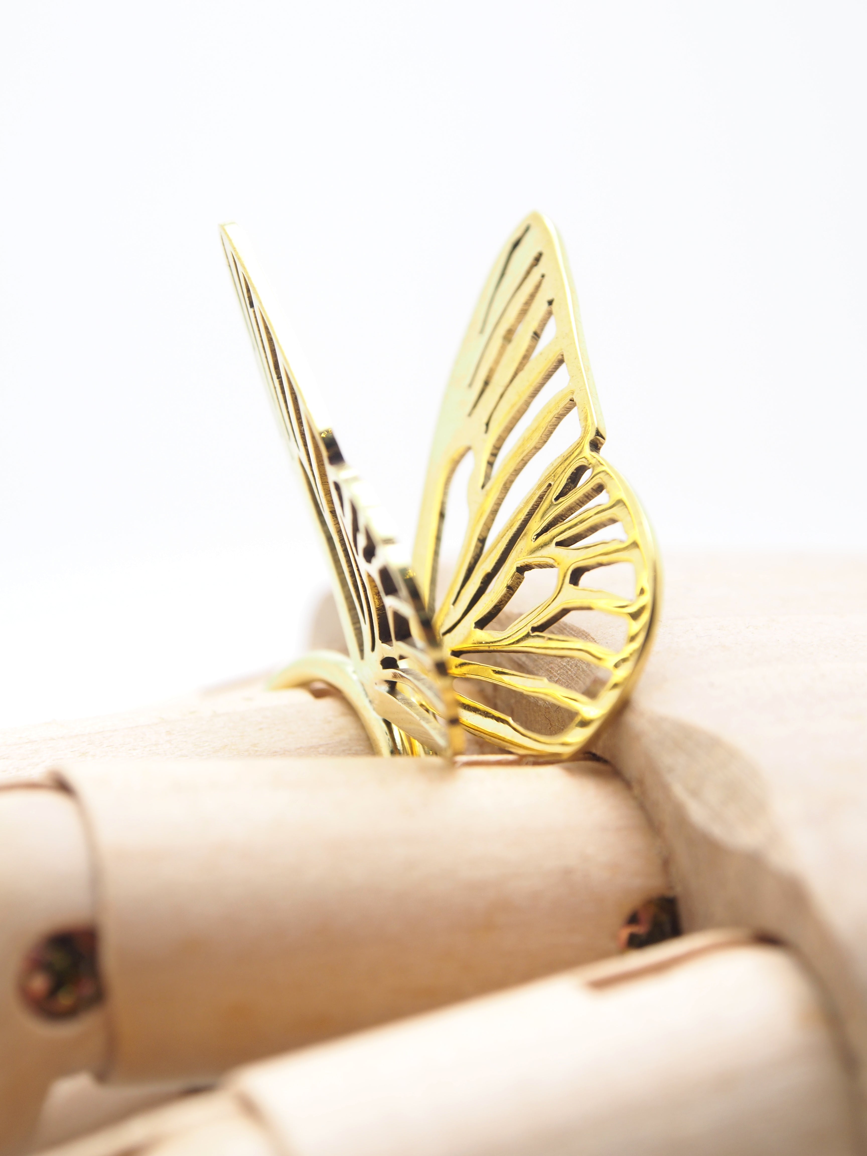 Hansel & Smith - Butterfly 2pc Stack Ring