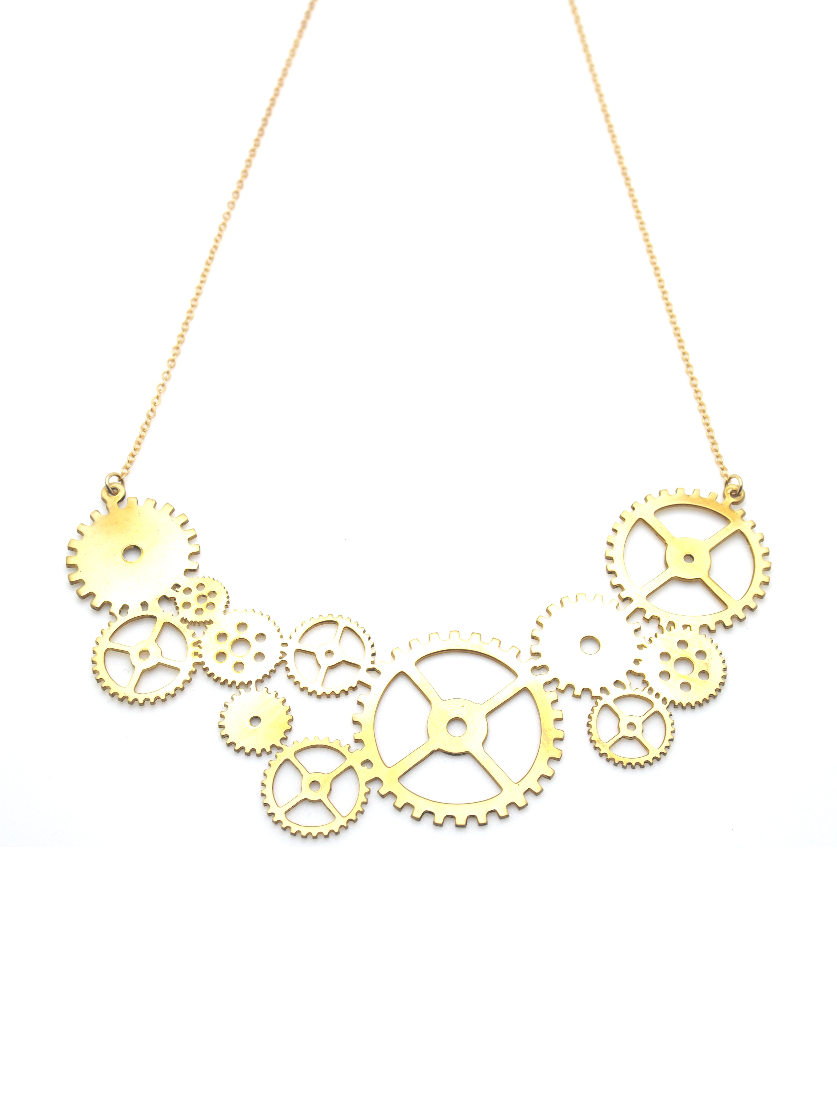 Hansel & Smith - Gear (Curved) Necklace